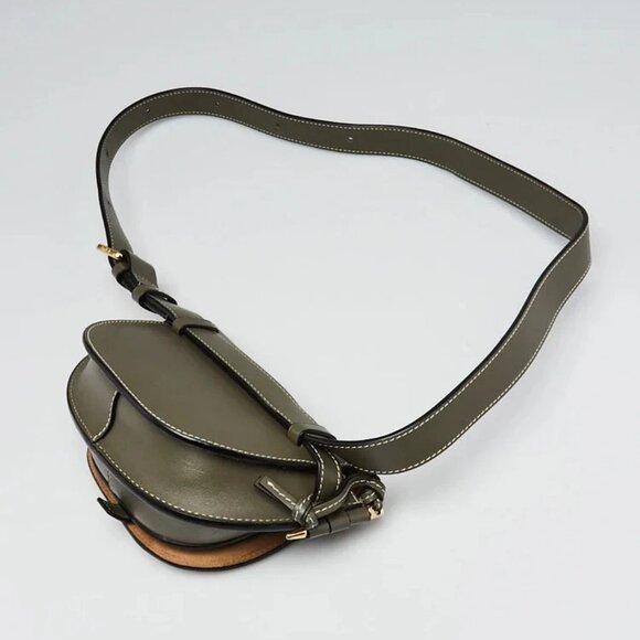 Loewe Khaki Green Smooth Calfskin Leather Mini Gate Bumbag - Picture 5 of 12